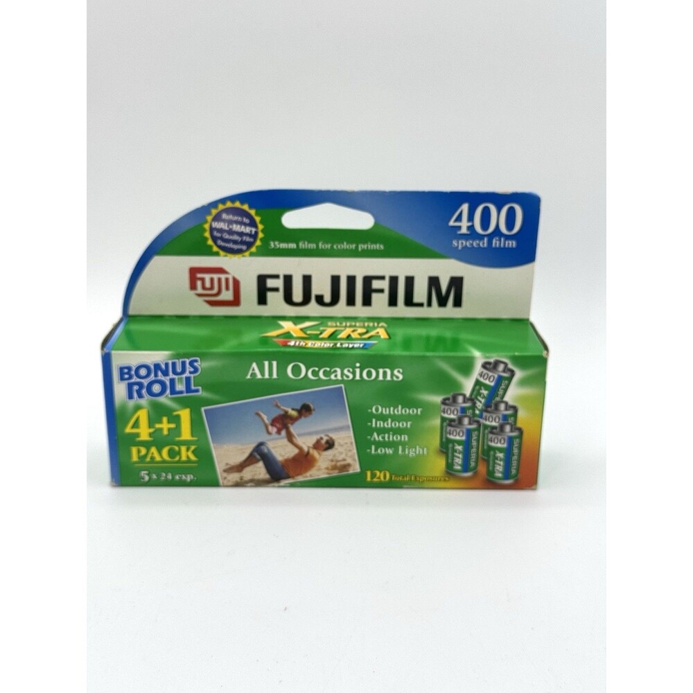 Fujifilm 400 35mm Film 5 Rolls 120 Exp 2008 Sealed 4+1 Pack